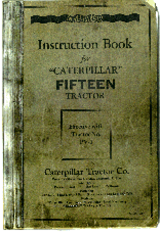 1929 Cat 15 Instruction Manual